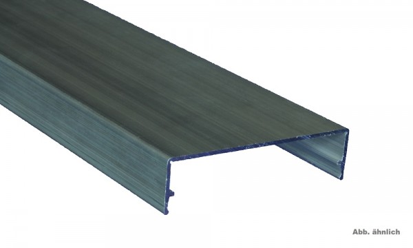 Zierklemmdeckel, pressblank, aus Aluminium, ca. 60 mm breit